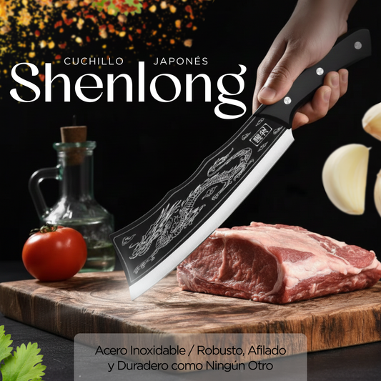 Cuchillo Japonés Shenlong™ de Acero Inoxidable / Robusto, Afilado y Duradero como Ningún OtroCuchillo Japonés Shenlong™ de Acero Inoxidable / Robusto, Afilado y Duradero como Ningún Otro