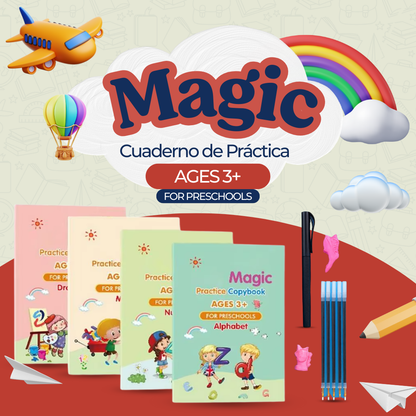 Magic Book Caligrafia Inteligente - Compre 1 llevate 4 GRATIS