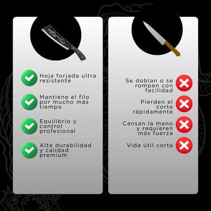 Cuchillo Japonés Shenlong™ de Acero Inoxidable / Robusto, Afilado y Duradero como Ningún OtroCuchillo Japonés Shenlong™ de Acero Inoxidable / Robusto, Afilado y Duradero como Ningún Otro