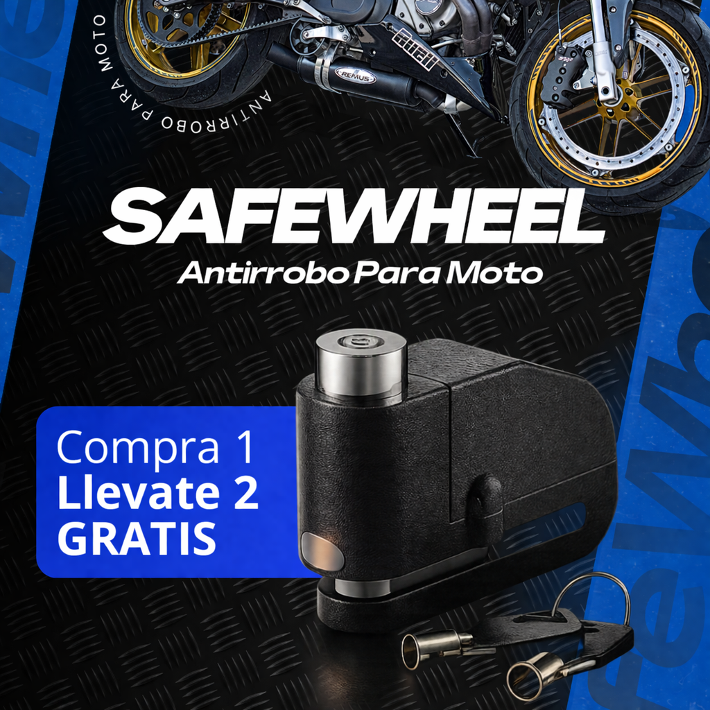 SafeWheel - Antirrobo Para Moto - Compra 1 Llevate 2 GRATIS