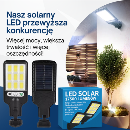 Zestaw solarny: LED SOLAR 17500 LUMENÓW - Kup 1 i otrzymaj 3 GRATIS 🎁
