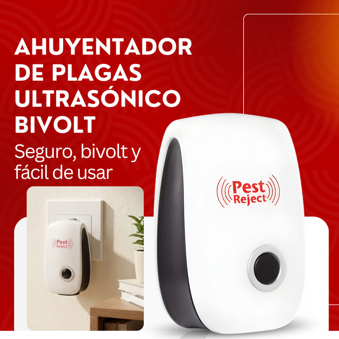PestReject - Repelente Ultrasonico De Plagas
