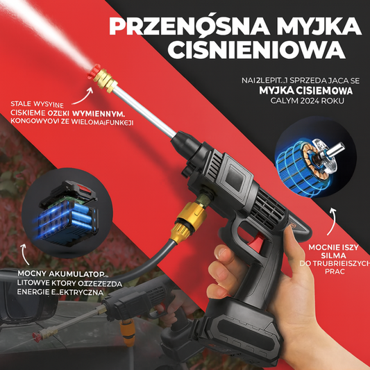 Pistolet do myjki wysokociśnieniowej + DARMOWY magnetyczny GPS satelitarny 🎁