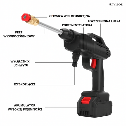 Pistolet do myjki wysokociśnieniowej + DARMOWY magnetyczny GPS satelitarny 🎁