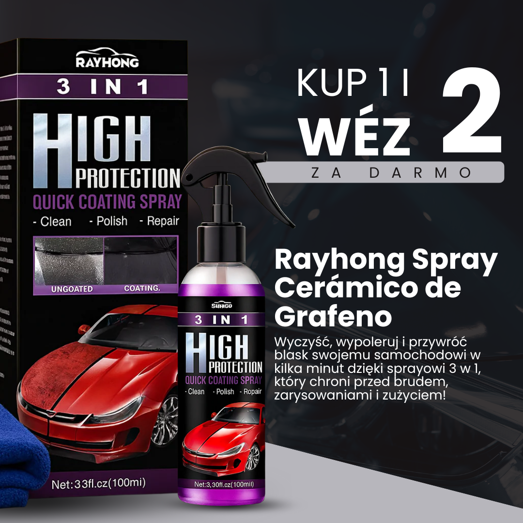 Rayhong Spray Ceramiczny z Grafenem + Kup 1 Zabierz 2 GRATIS 🎁